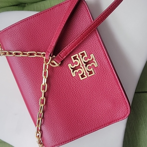 Tory Burch Red Crossbody Bag w/Gold Accents